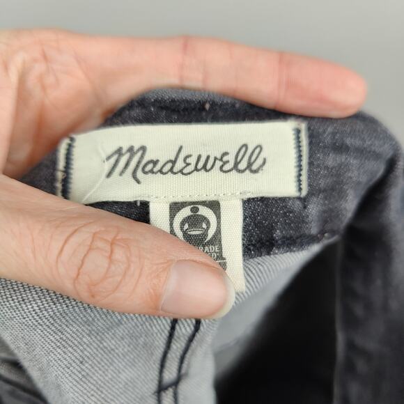 Madewell The Perfect Vintage Straight Jean‎ Womens 37P Petite Sumner Black Wash - Picture 5 of 8